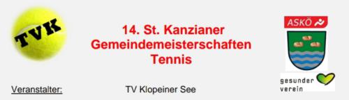 14. St. Kanzianer Gemeindemeisterschaften Tennis